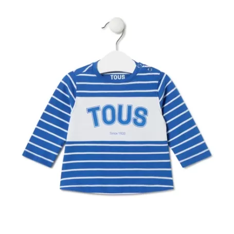 Fashion Striped t-shirt in Casual blue Bébé