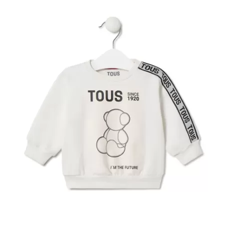 Cheap '' I'm the future'' sweatshirt in Casual ecru Enfant Bébé | Enfant